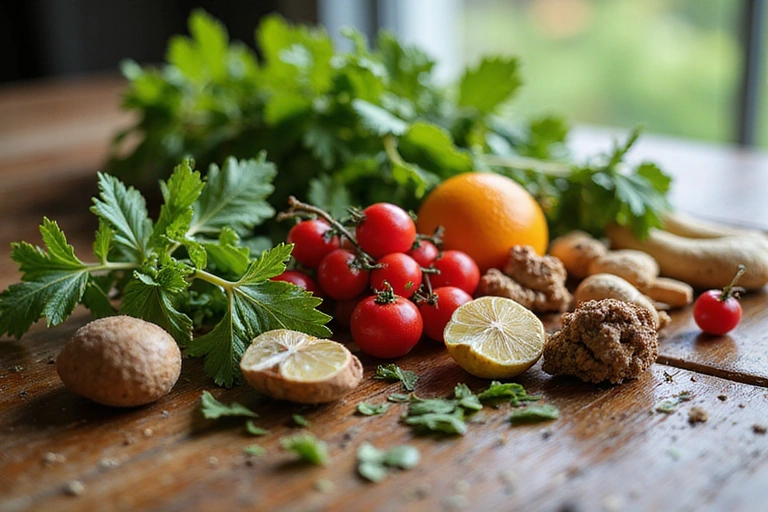 Immagine di ingredienti naturali di alta qualità