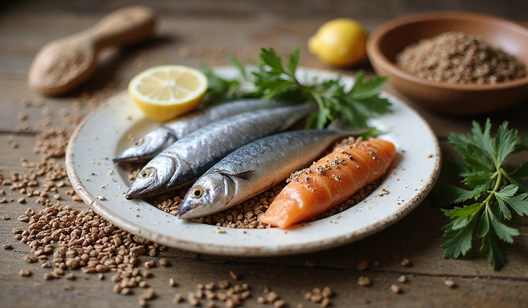 Immagine di ingredienti naturali per Omega-3