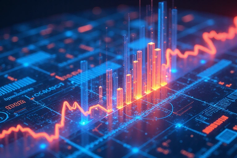 Data usage and analytics illustration